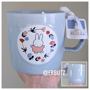 Miffy x Magenta Spring Floral Miffy Mug with Dutch Tulip Design 💠 Powder Blue